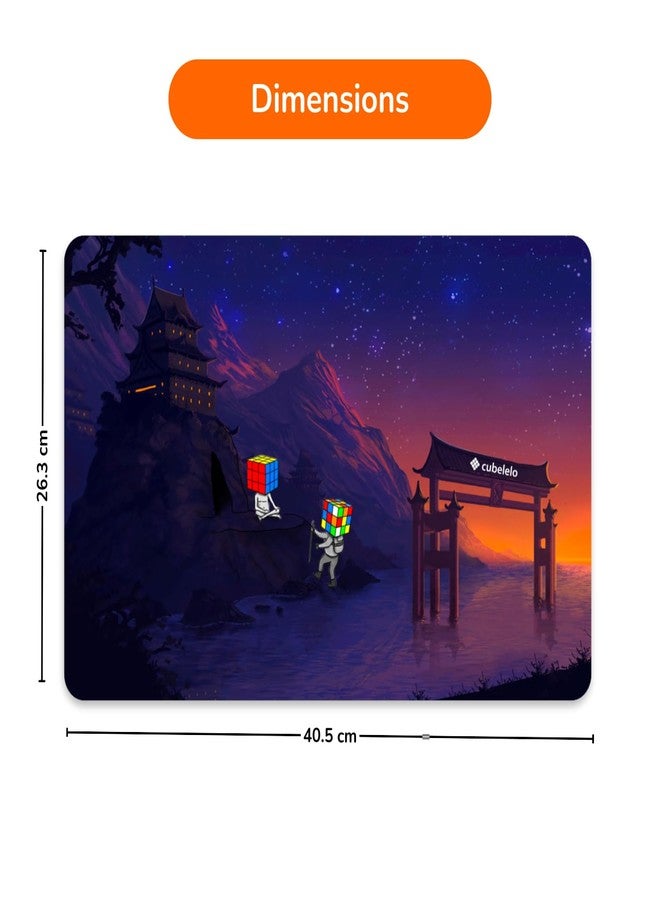 Cubelelo Discovery Mat for Kid| Premium Speed Cube Mat with Anti-Slip Surface | Ideal for Speedcubing Practice & Competition Setup | Durable & Portable Design - Image 4